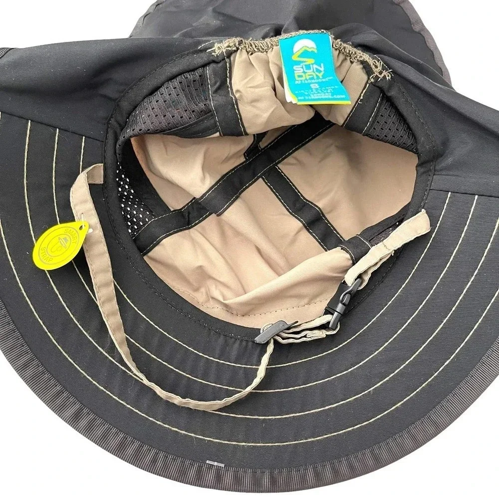 Sun Day Afternoons Play Hat Kids S Tan UPF 50+ Sun Protection‎ Neck Veil NWT